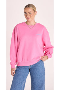 Holiday Logo Crew Pink
