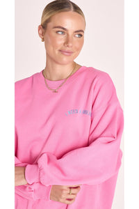 Holiday Logo Crew Pink