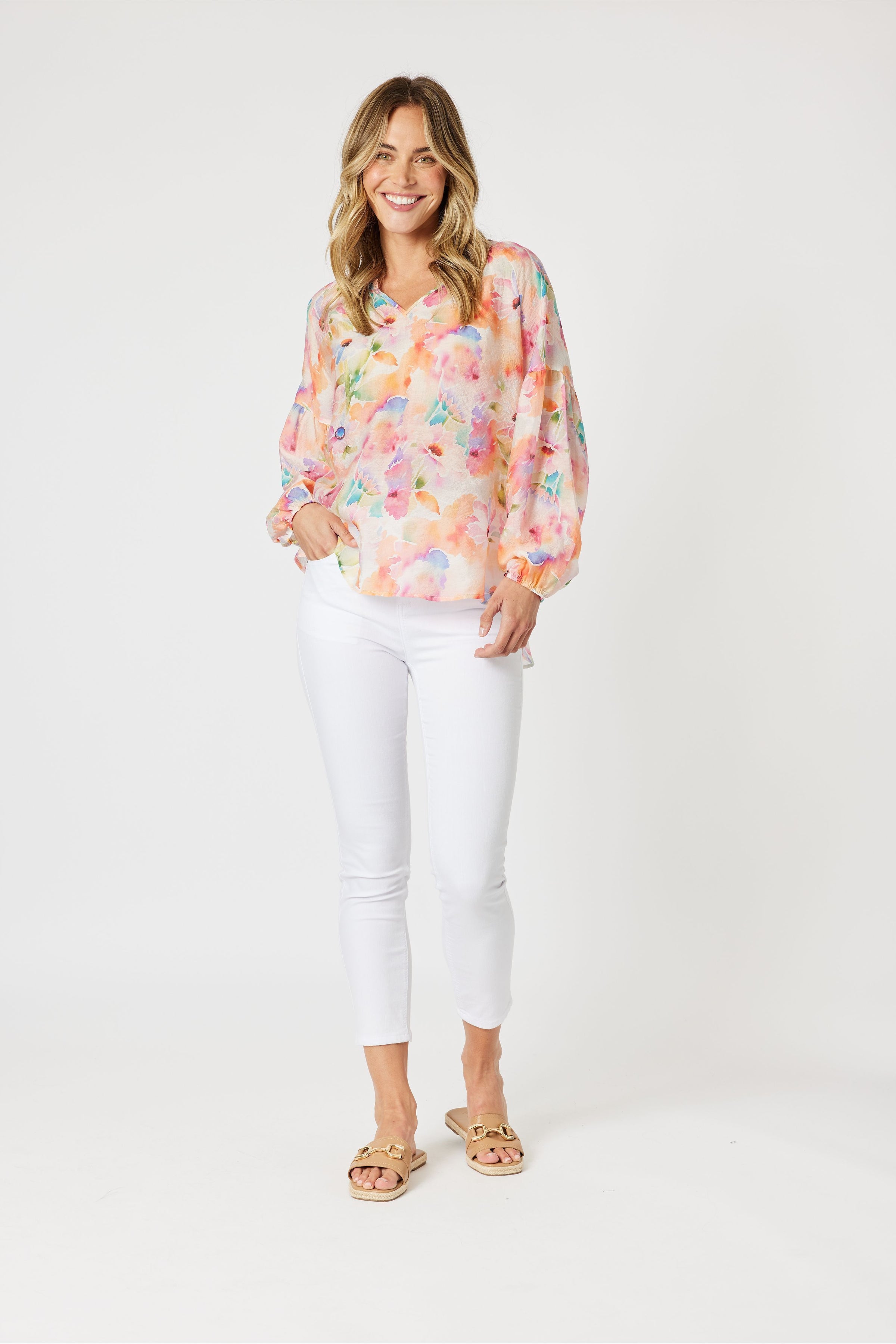 Spring Floral Top Multi