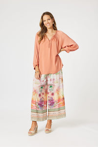 Lux Plait Top Sunset