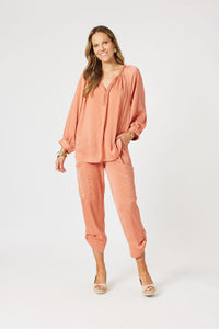 Lux Plait Top Sunset