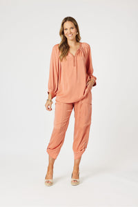 Lux Plait Top Sunset