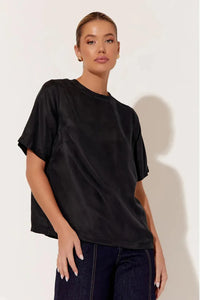 Arden Cupro Top Black