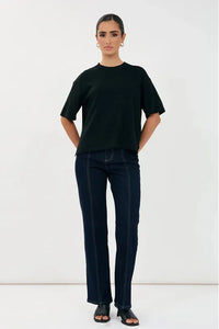Laney Short Sleeve Knit Black