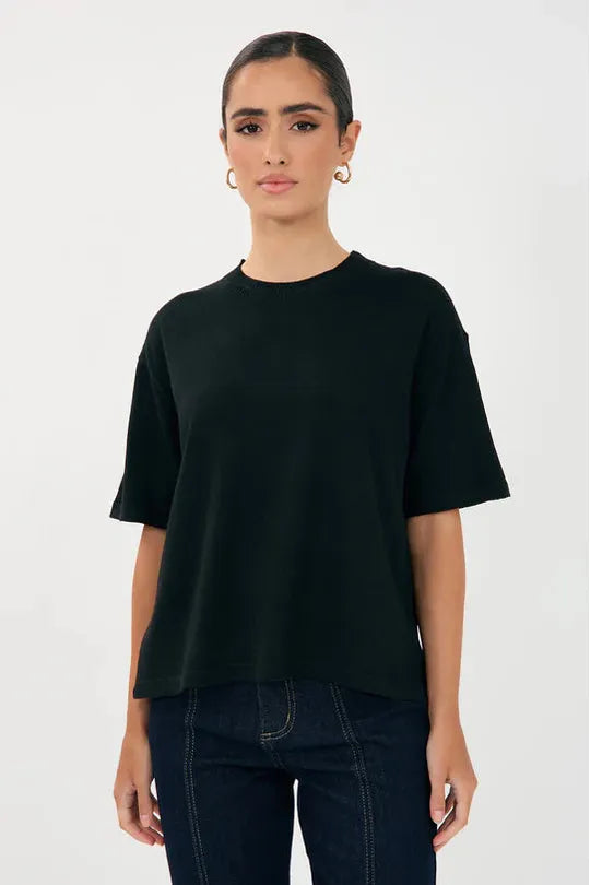 Laney Short Sleeve Knit Black