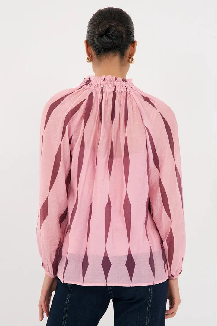 Opal San Lorenzo Long Sleeve Top Print