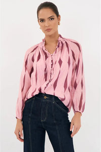 Opal San Lorenzo Long Sleeve Top Print