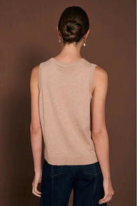 Tilly Cashmere Knit Top Camel