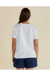 Ellia Crew Tee Paradise Beach Print
