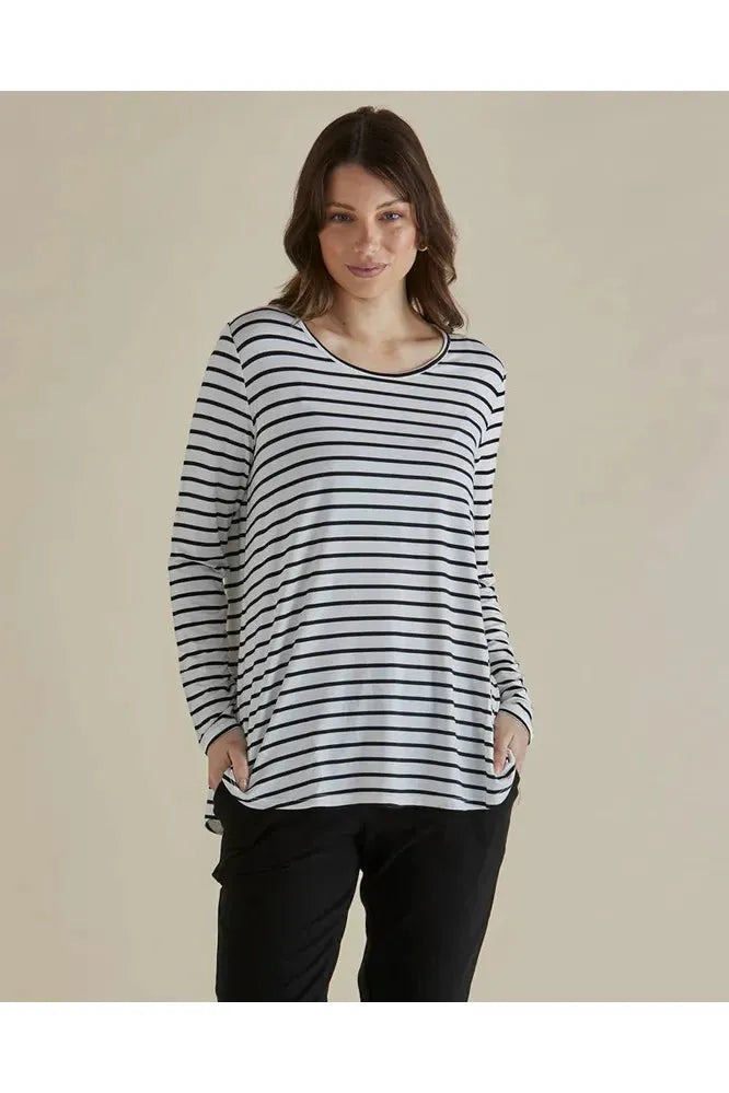 Yasmin L/S Top Stripe