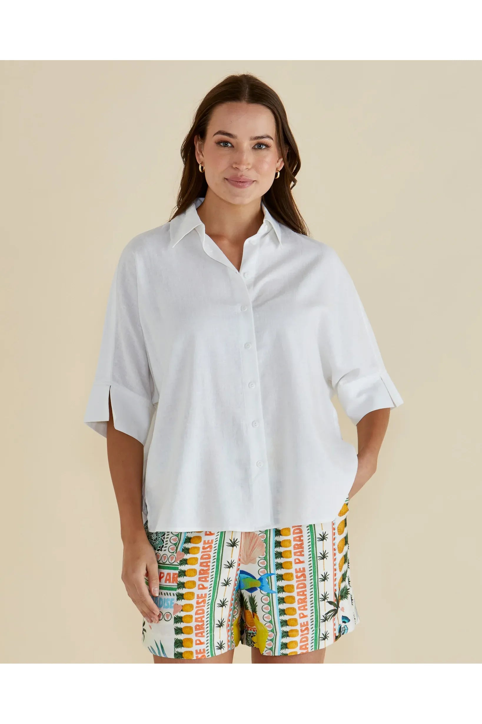 Lynwood Linen Shirt White