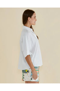Lynwood Linen Shirt White