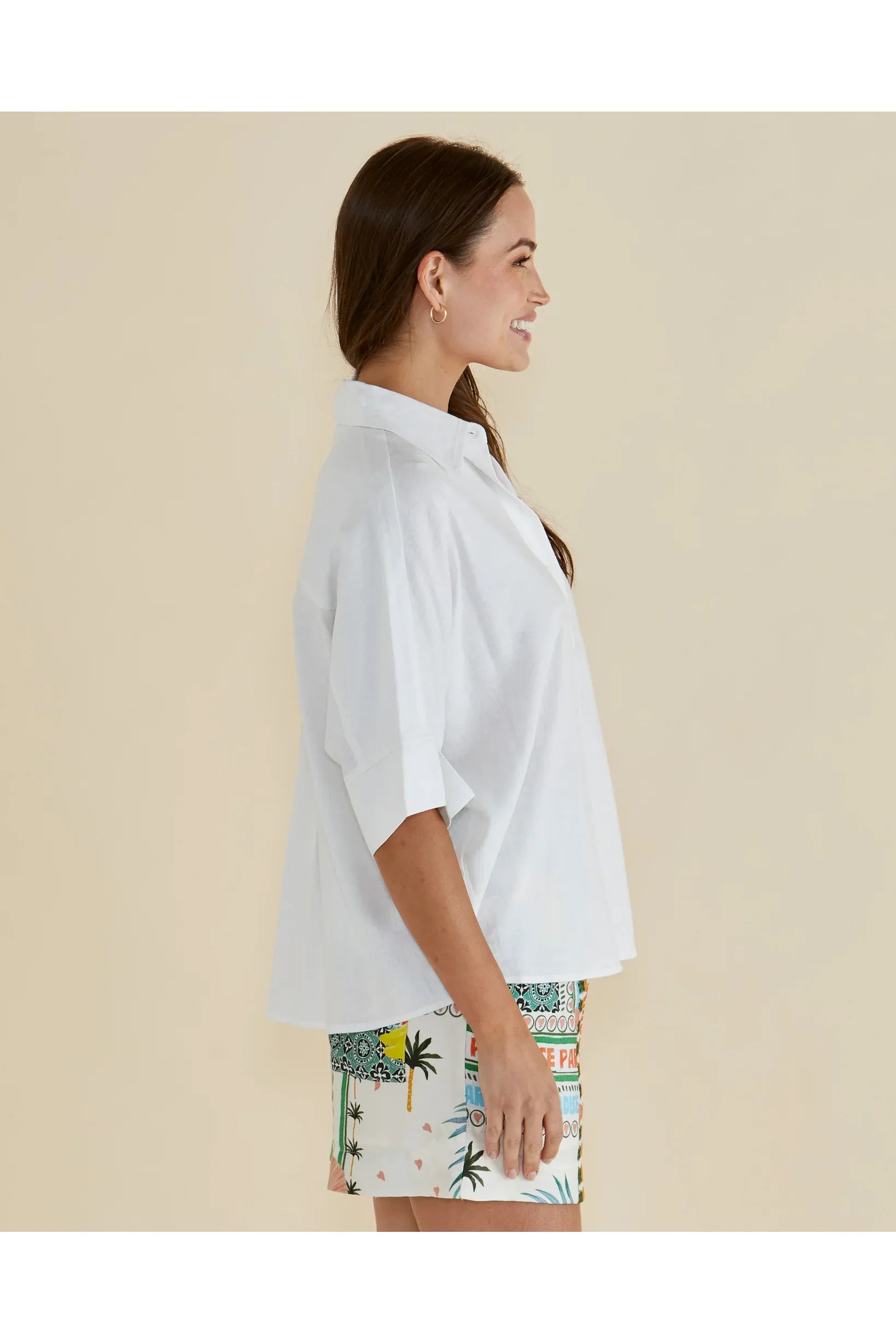 Lynwood Linen Shirt White