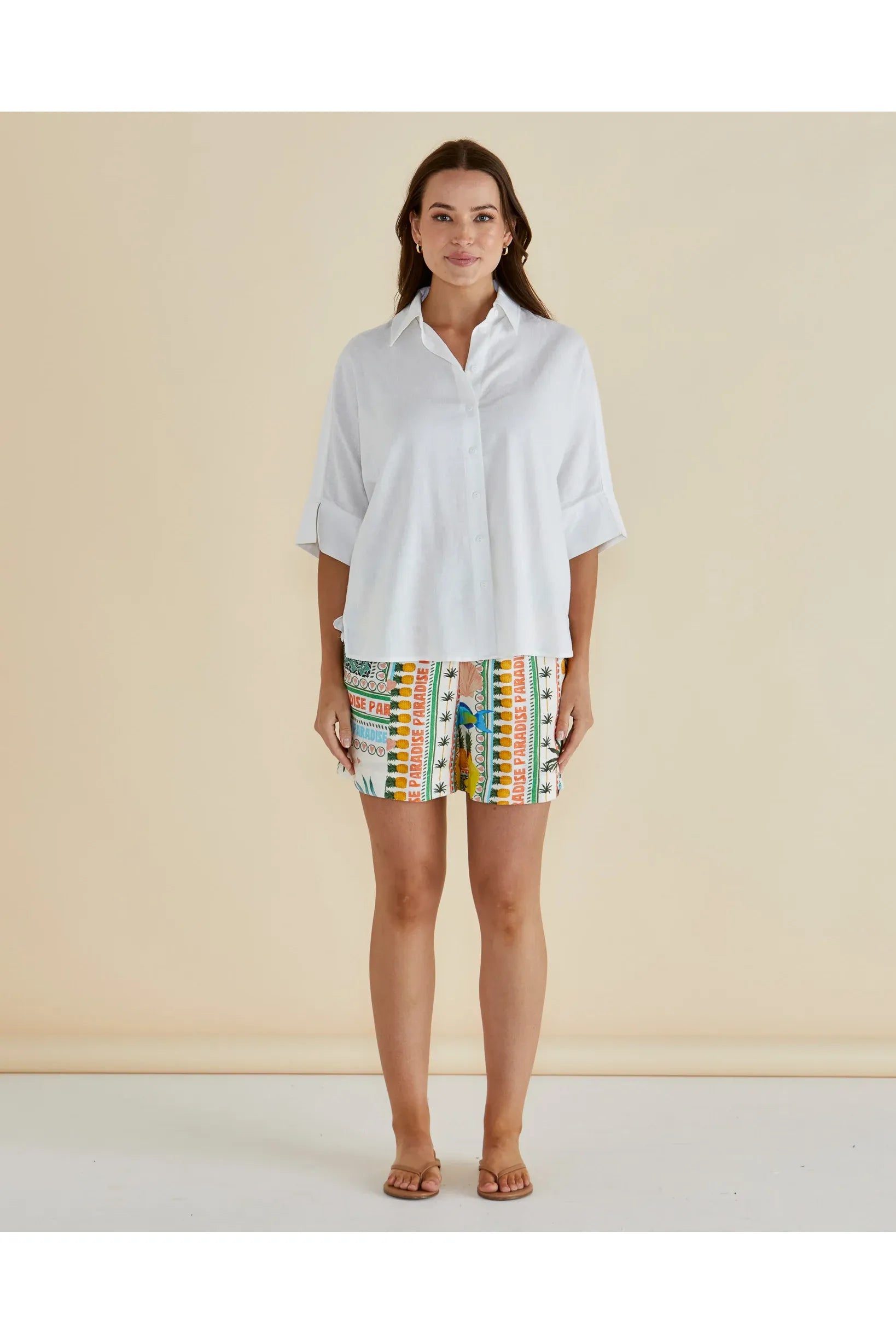 Lynwood Linen Shirt White
