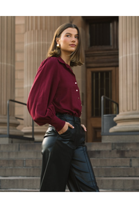 Jinx Blouse Wine