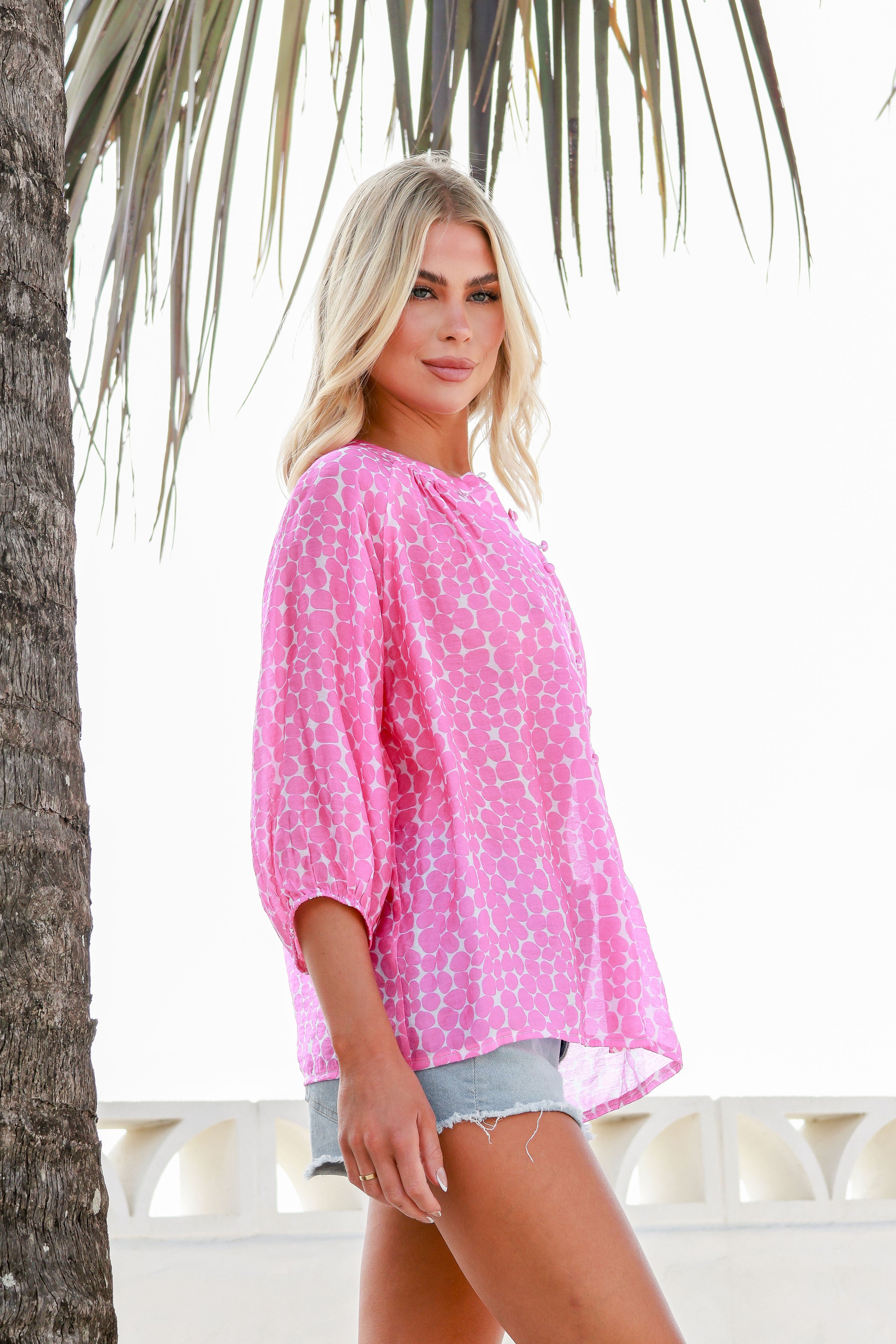 Mandy Pebble Top Pink