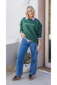 Essential Logo Crew Green
