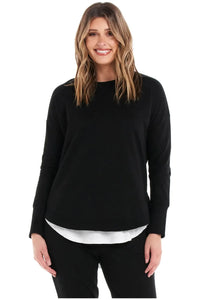 Lucy French Terry Sweat Black