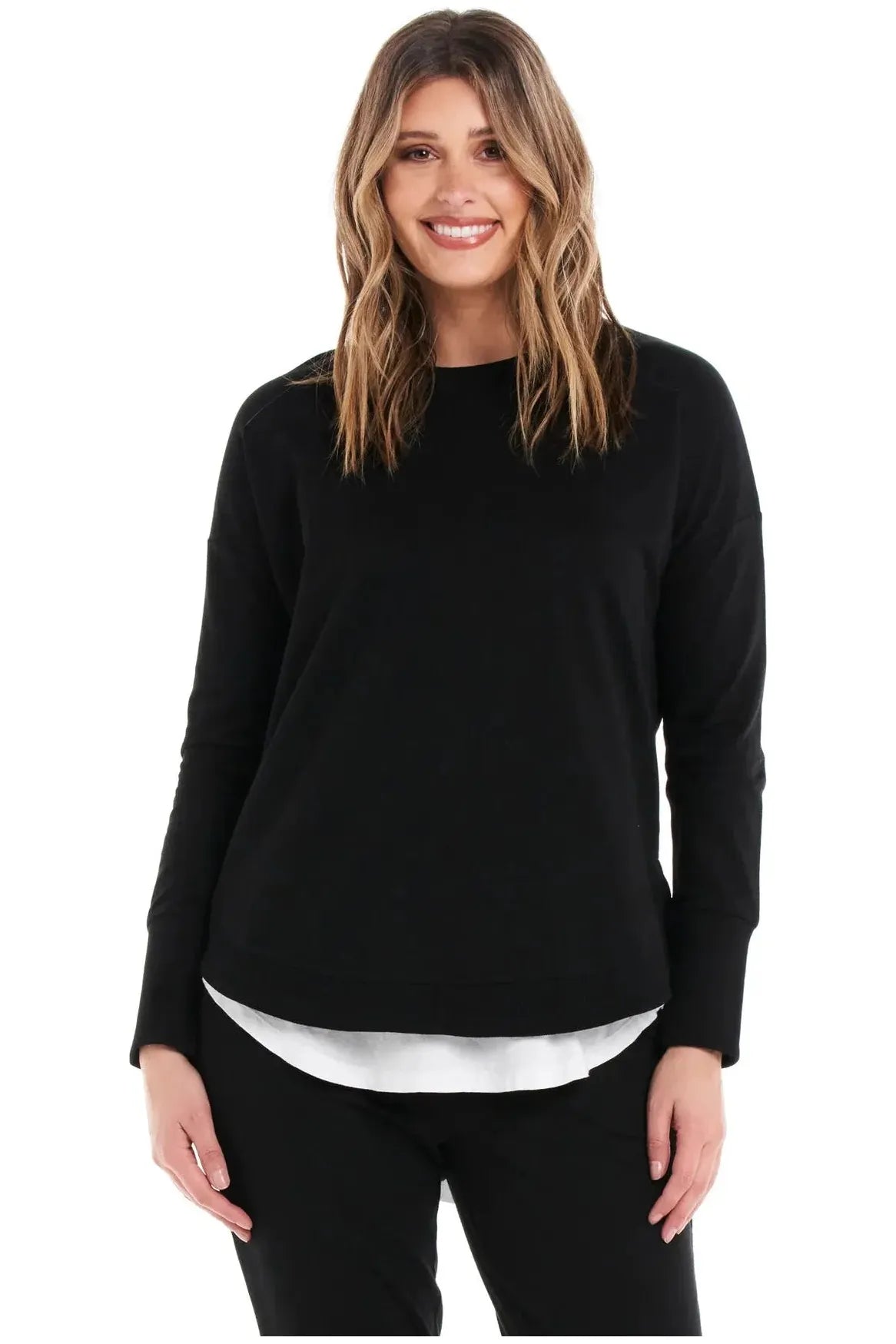 Lucy French Terry Sweat Black