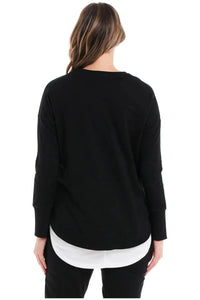 Lucy French Terry Sweat Black