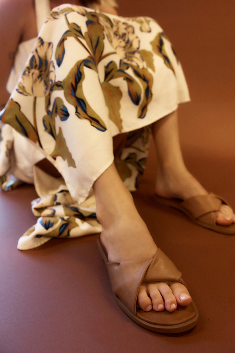 Sage Casual Slide Camel