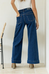 Simone Wide Leg Jean Dark Blue