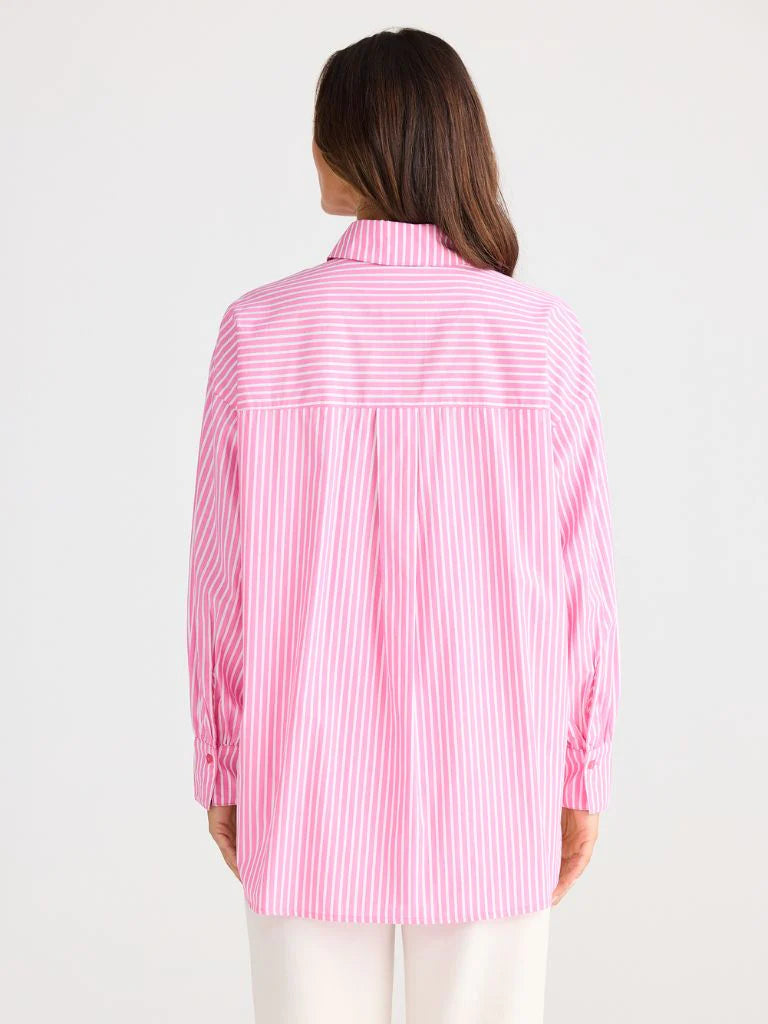 Isabel Shirt Pink Stripe