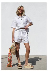 Maya Denim Short White