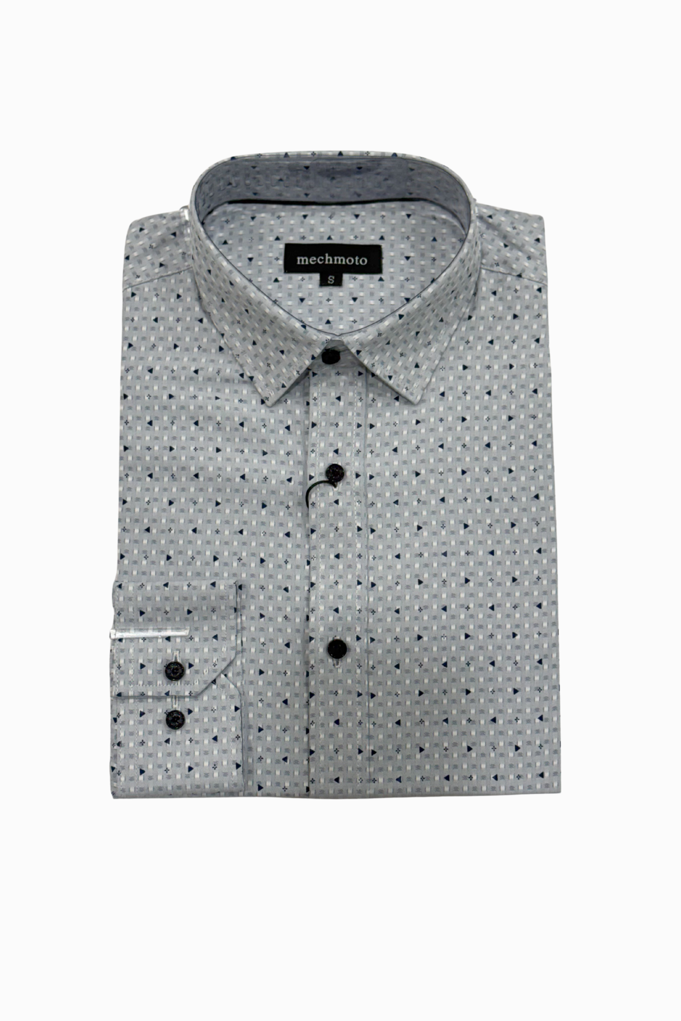 Luxury Textured Stripe & Arrow Shirt Grey