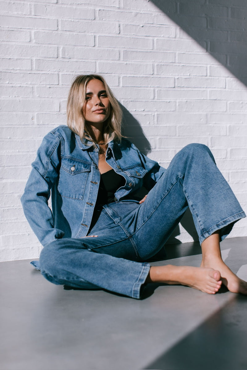 Brooklyn Shacket Mid Blue