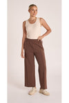 Noah Crop Pant Chocolate Pink Stripe