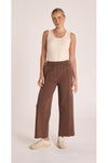 Noah Crop Pant Chocolate Pink Stripe