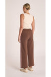 Noah Crop Pant Chocolate Pink Stripe