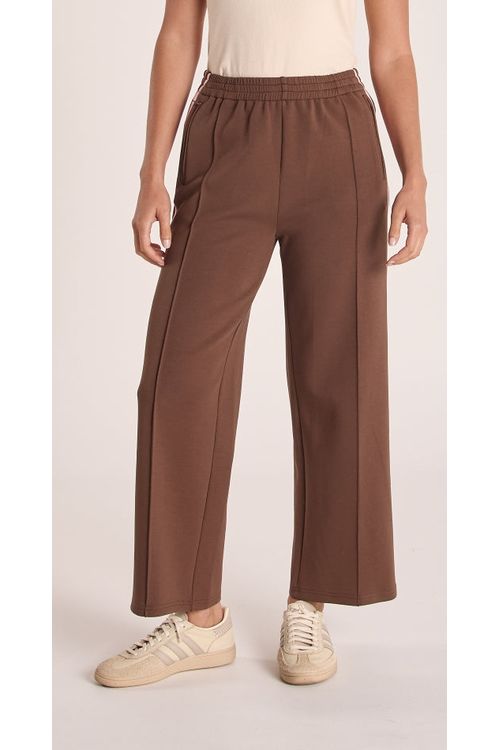 Noah Crop Pant Chocolate Pink Stripe