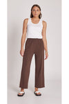 Noah Crop Pant Chocolate Cream Stripe