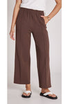 Noah Crop Pant Chocolate Cream Stripe
