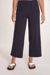 Noah Crop Pant Navy Camel Stripe