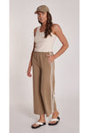 Noah Crop Pant Camel Stripe