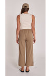 Noah Crop Pant Camel Stripe