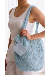 Mira Key Chain Card Wallet Blue