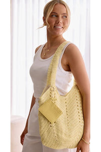 Mira Key Chain Card Wallet Butter