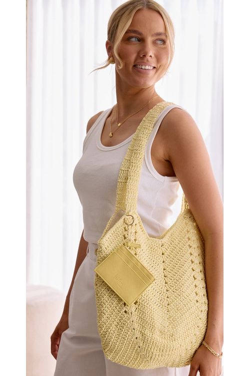Mira Key Chain Card Wallet Butter