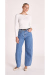 Lola Barrel Jean Deep Blue