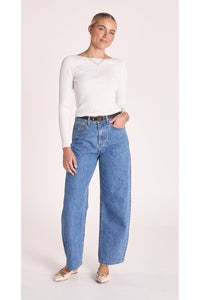 Lola Barrel Jean Deep Blue
