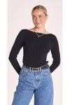 Lilly Long Sleeve Top Black