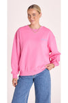Holiday Logo Crew Pink