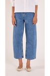 Lola Cropped Barrel Jean Deep Blue