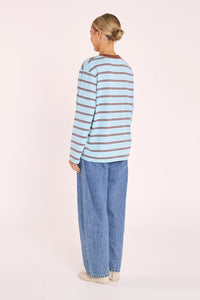 Carter Long Sleeve Tee Blue Chocolate