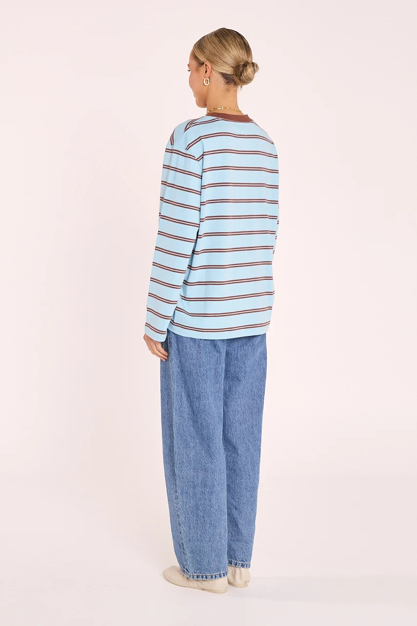 Carter Long Sleeve Tee Blue Chocolate