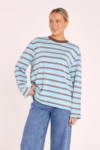 Carter Long Sleeve Tee Blue Chocolate